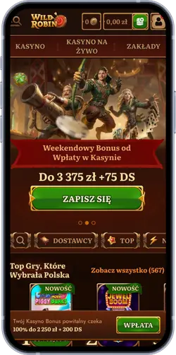 Dostęp do gier WildRobin