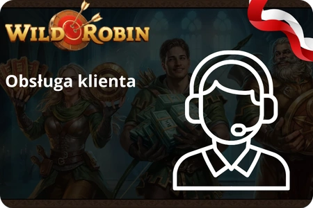 Ikona obsługi klienta WildRobin Casino z symbolem konsultanta